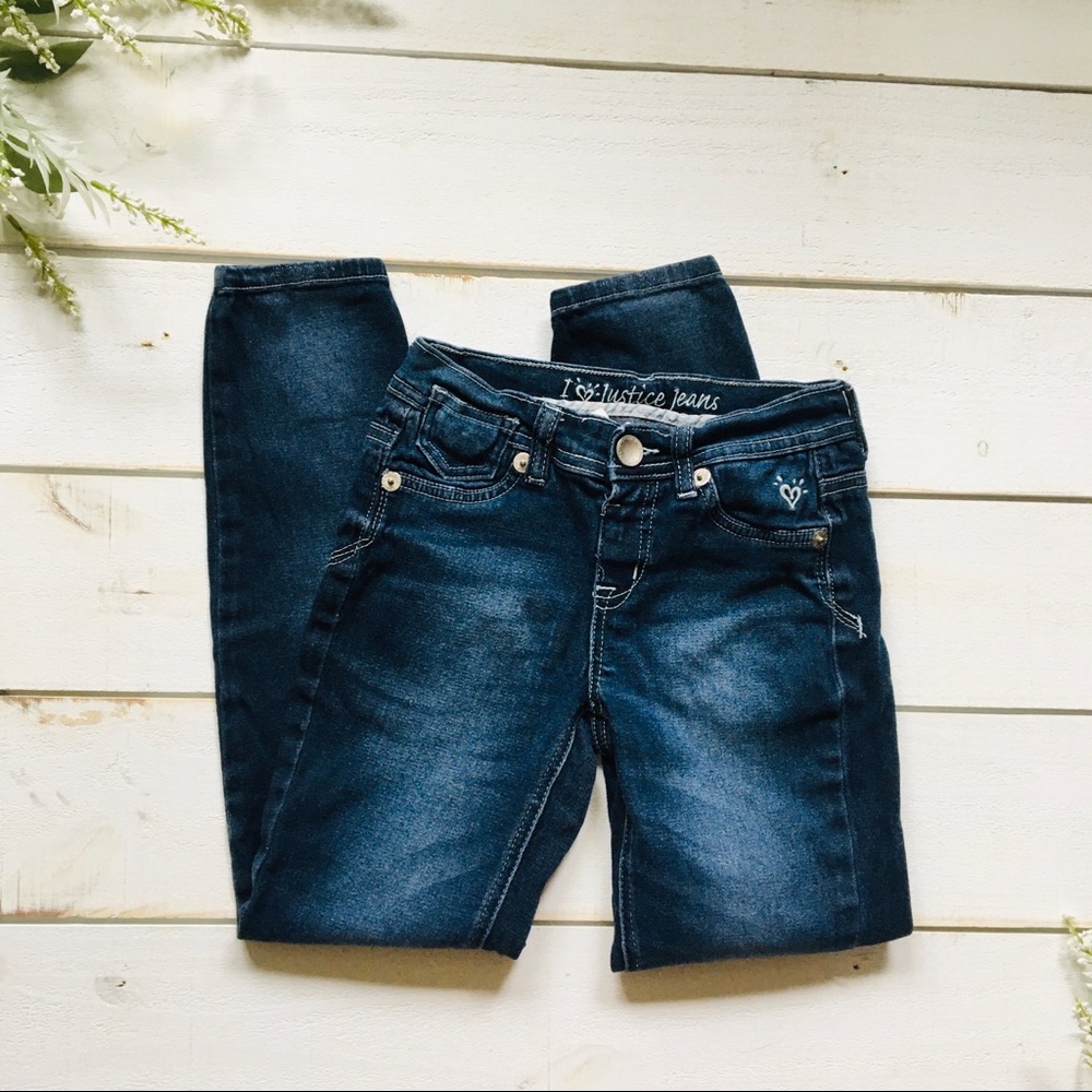 Justice girls 8 regular dark wash jean